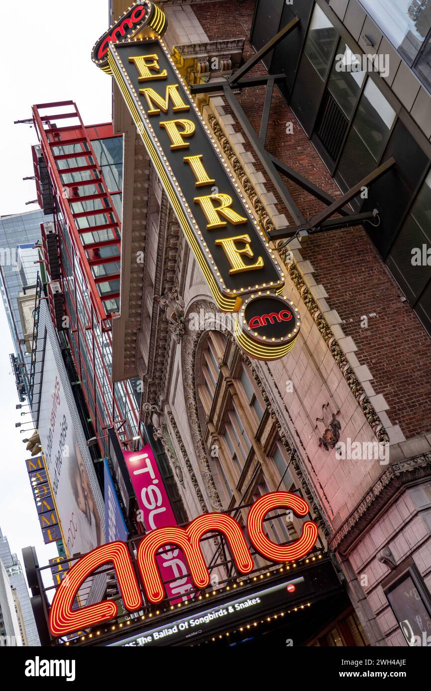 Cinema AMC Empire 25 a Times Square, New York, USA 2024 Foto Stock