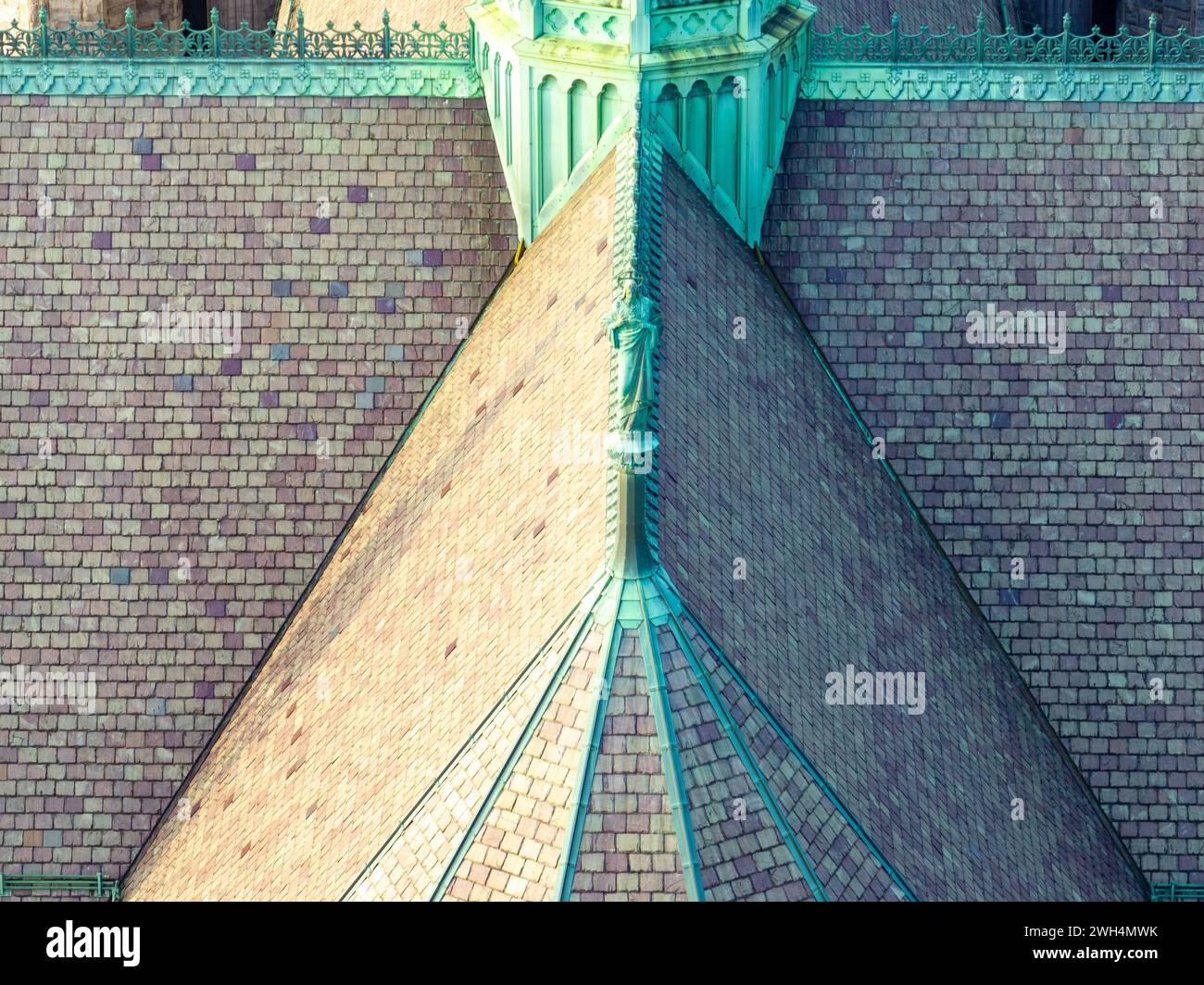 Cattedrale Basilica del Sacro cuore di Newark, NJ È la quinta cattedrale più grande del Nord America ed è la sede dell'arcidio cattolico Foto Stock