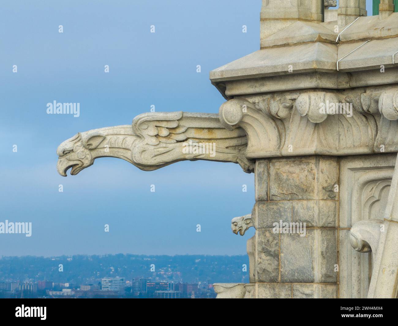 Cattedrale Basilica del Sacro cuore di Newark, NJ È la quinta cattedrale più grande del Nord America ed è la sede dell'arcidio cattolico Foto Stock