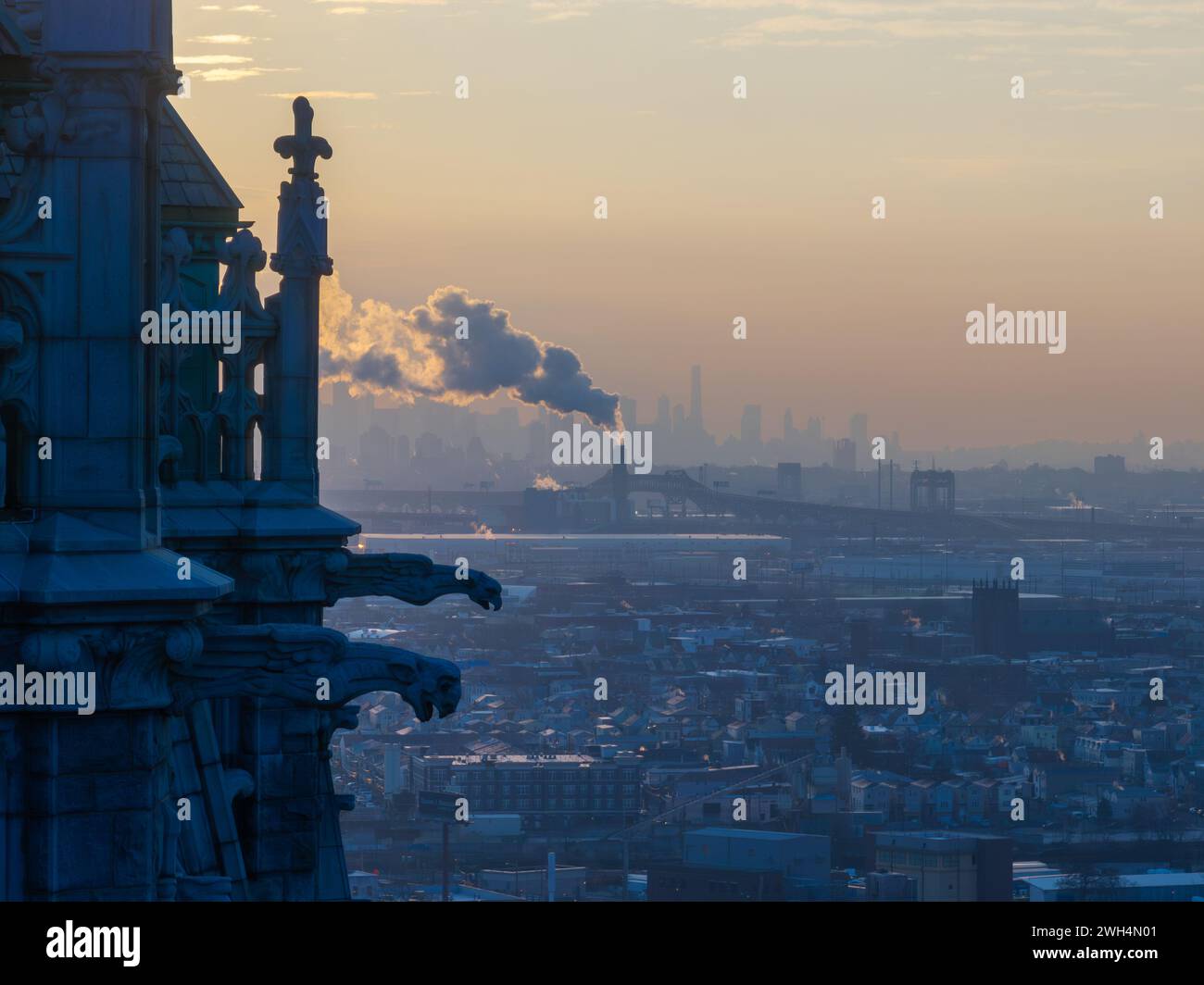 Cattedrale Basilica del Sacro cuore di Newark, NJ È la quinta cattedrale più grande del Nord America ed è la sede dell'arcidio cattolico Foto Stock