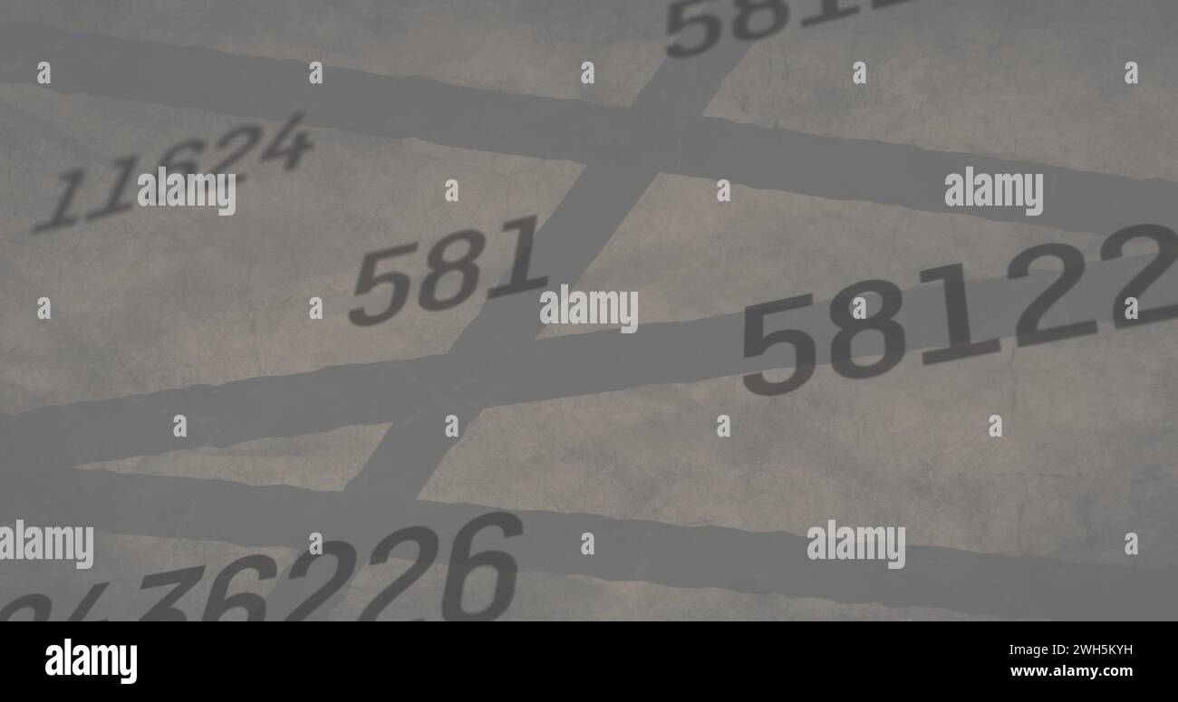 Immagine dell'elaborazione e delle forme dei dati scientifici Foto Stock