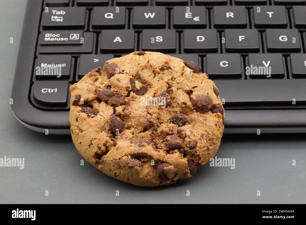 Utilizziamo la politica sui cookie. Concetto di protezione delle informazioni personali. Foto Stock