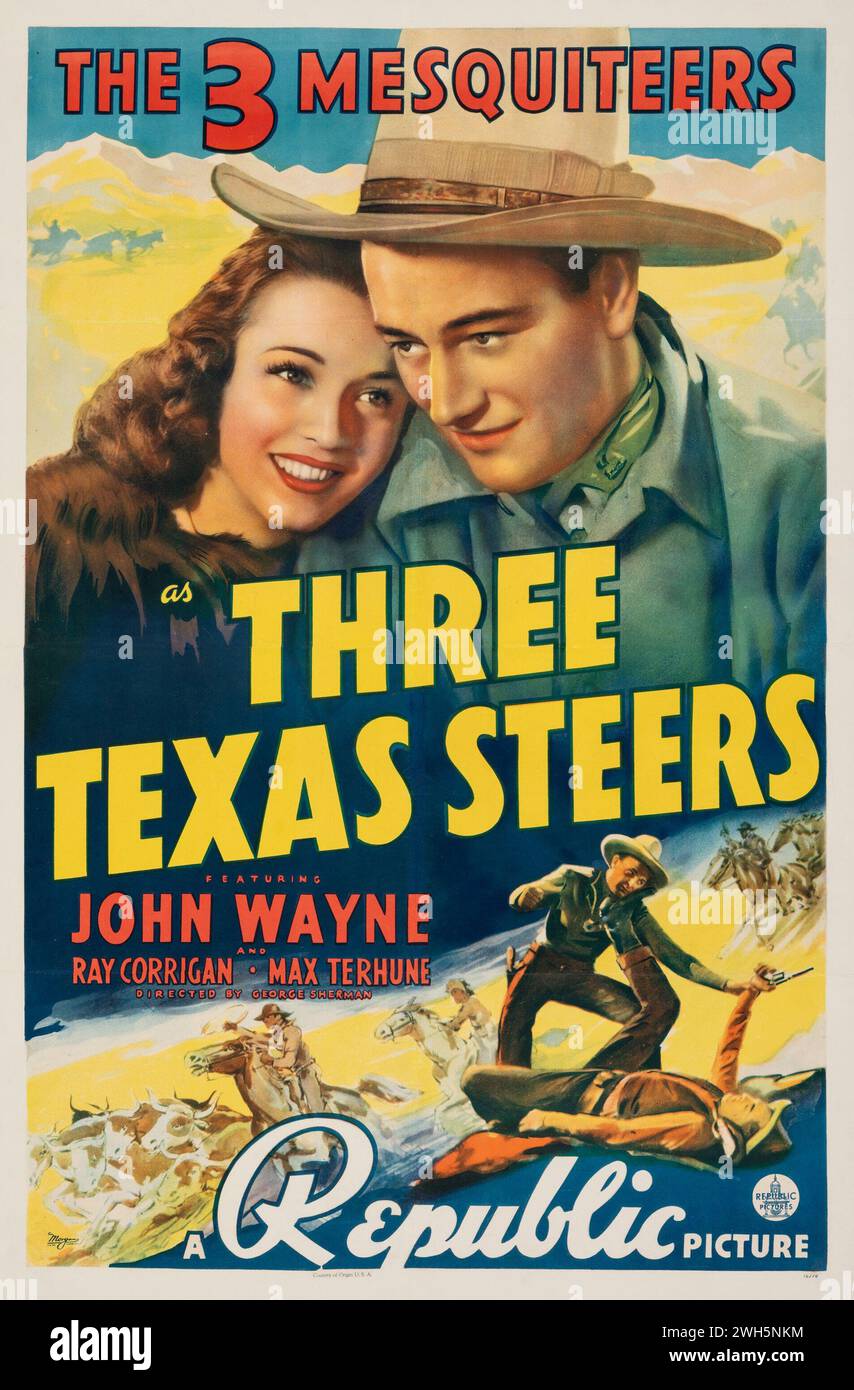 Tre manzi del Texas (Repubblica, 1939) Foto Stock