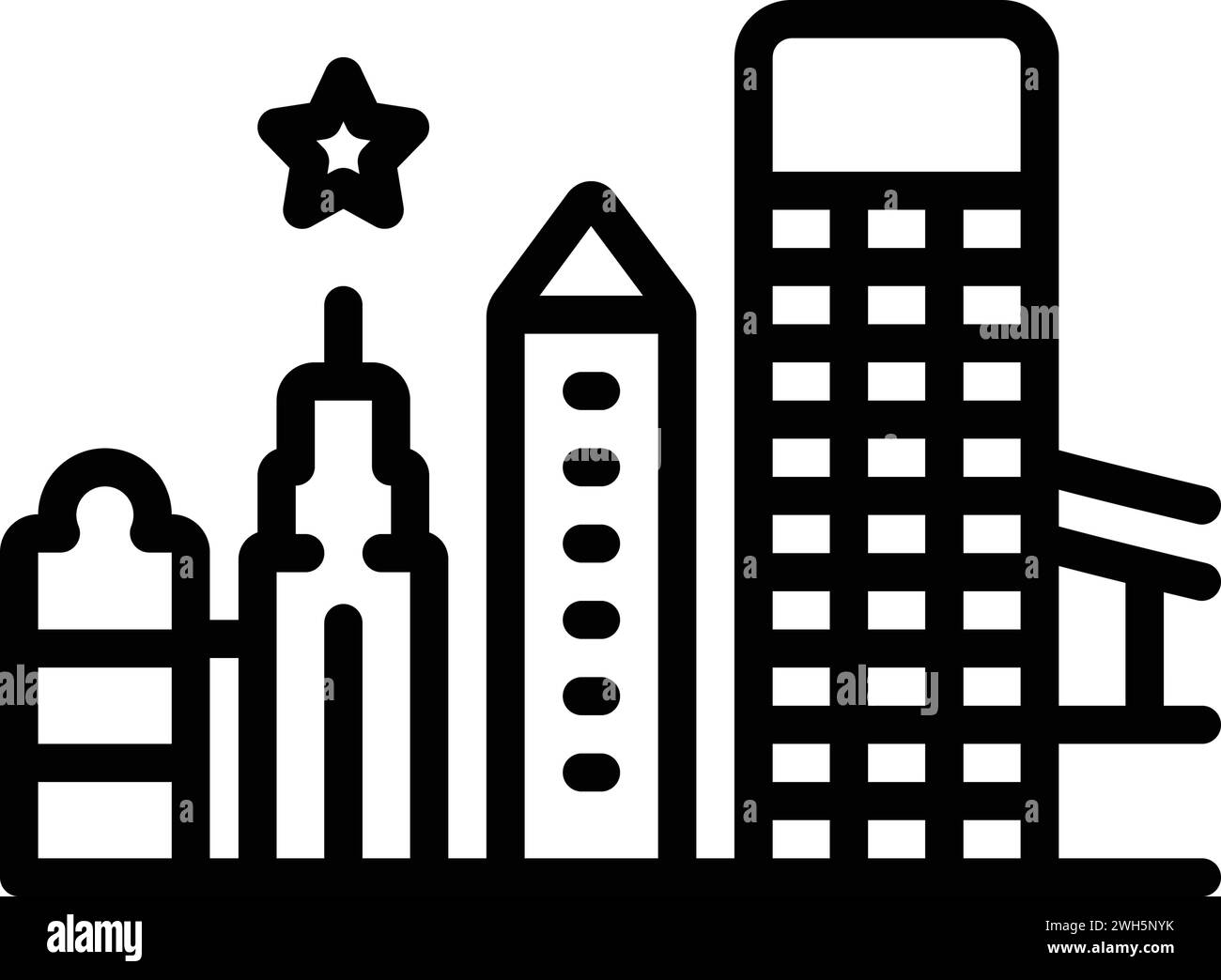 Icona per jacksonville, stato della florida Illustrazione Vettoriale