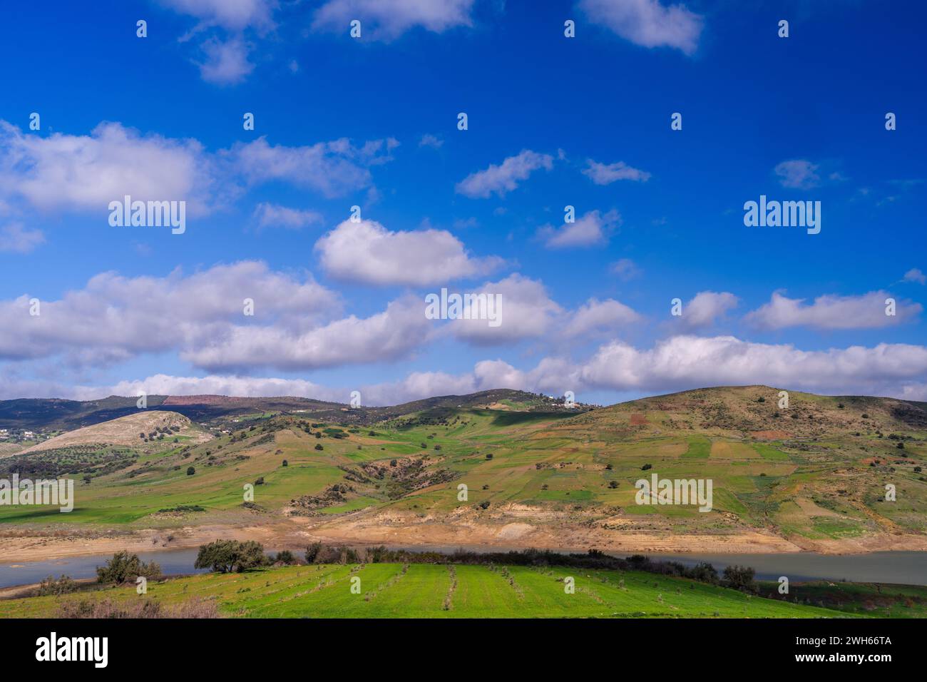 Paesaggio della Tunisia settentrionale - regione del Sejnene - Tunisia Foto Stock