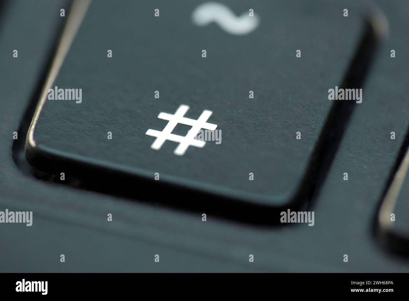 Concetto di hashtag, hash tag, tagging su social media, social media, blog e argomenti virali sul concetto di Internet Foto Stock