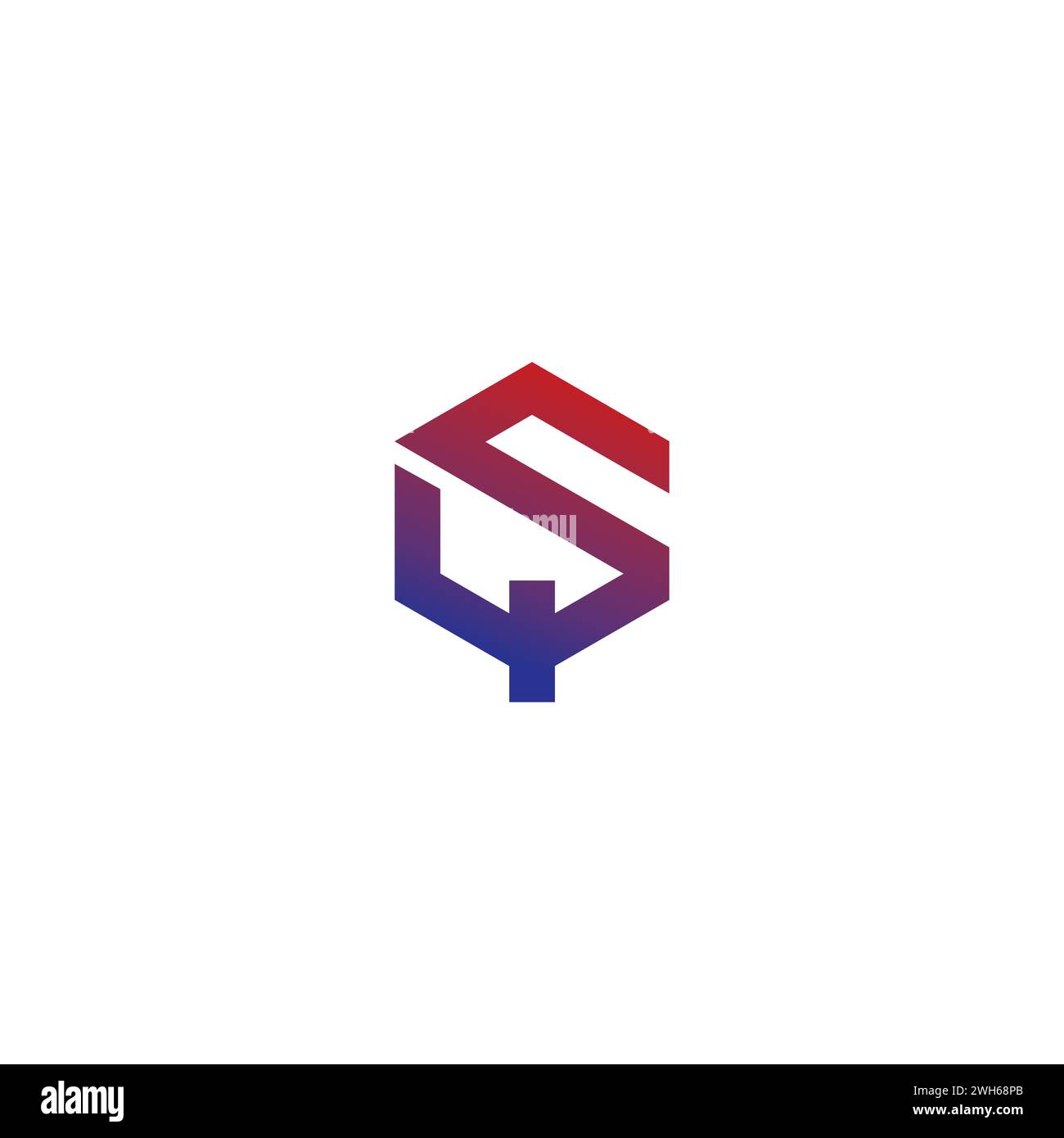 Logo SQ design semplice. Icona SQ Illustrazione Vettoriale