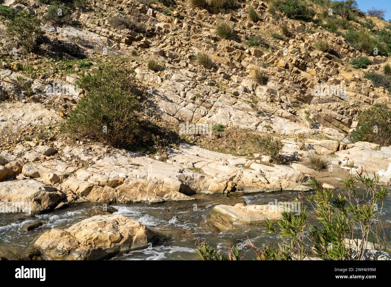 Paesaggio della Tunisia settentrionale - regione del Sejnene - Tunisia Foto Stock