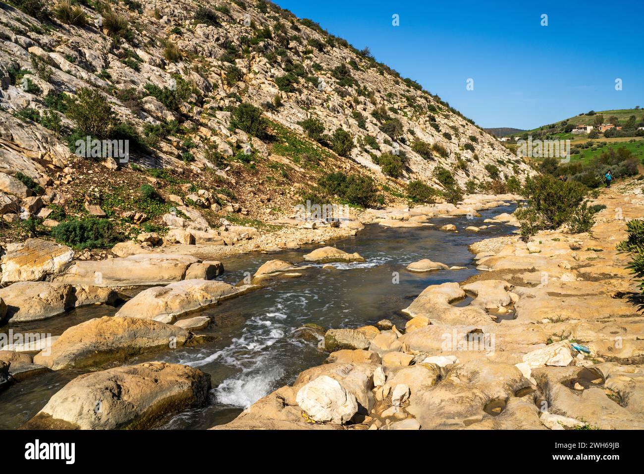 Paesaggio della Tunisia settentrionale - regione del Sejnene - Tunisia Foto Stock