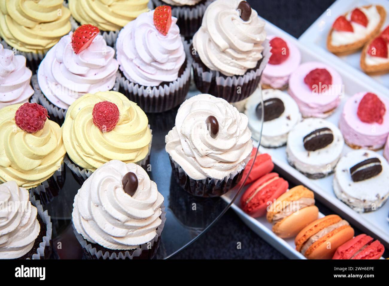 Candy bar all'evento party show in un night club Foto Stock