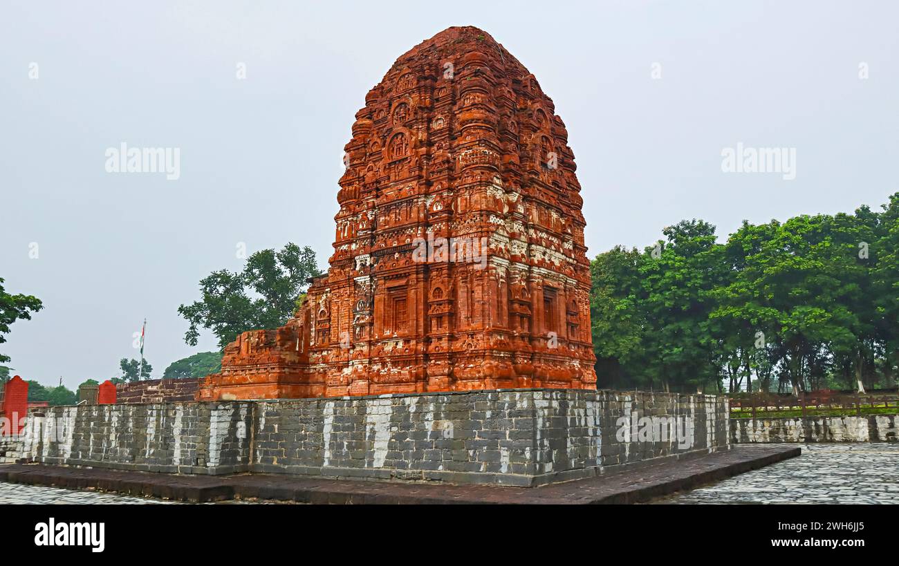 Vista del Tempio Laxman, Sirpur, Mahasamund, Chhattisgarh, India. Foto Stock