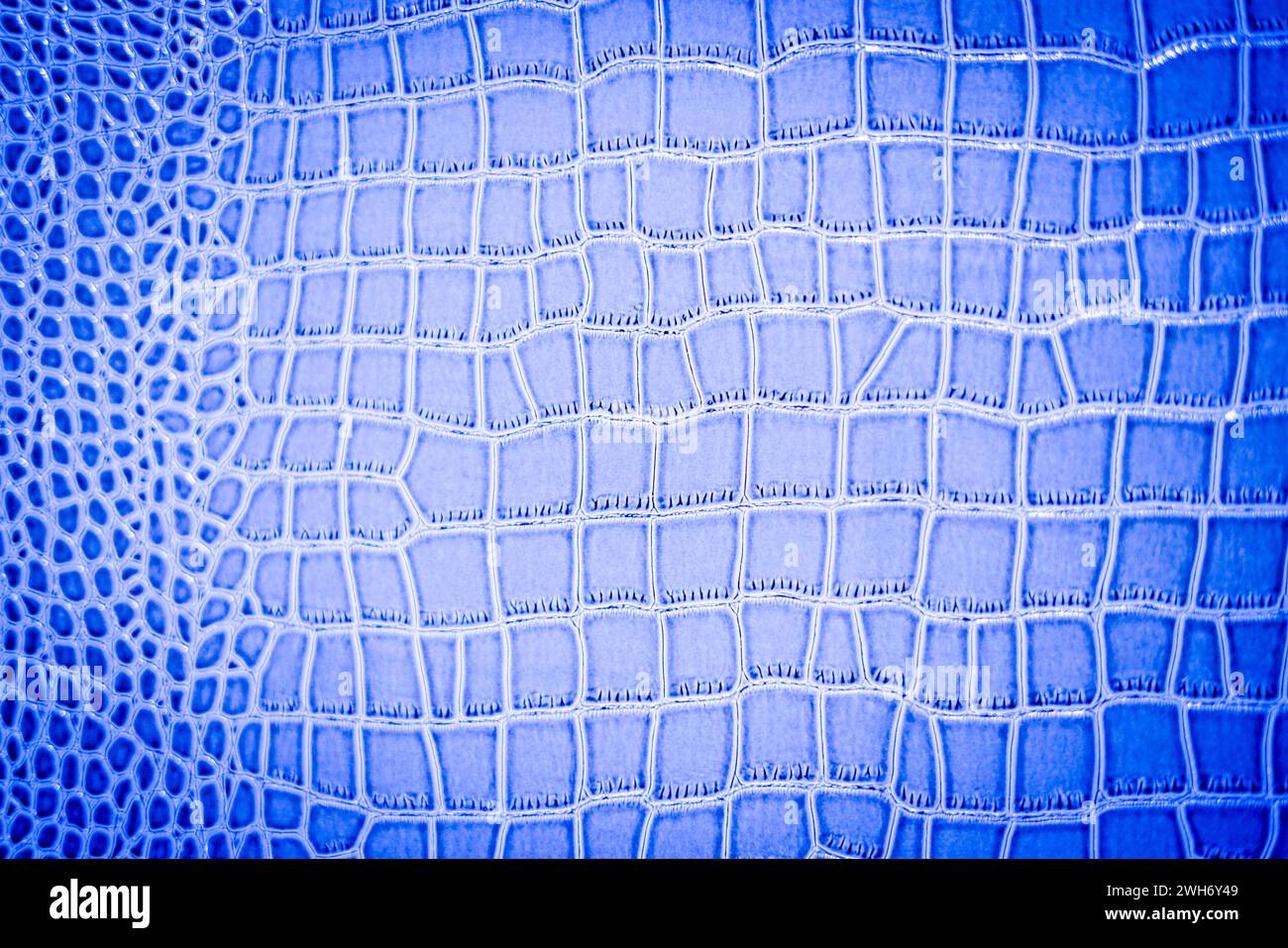 Pelle di serpente blu come sfondo. Foto Stock