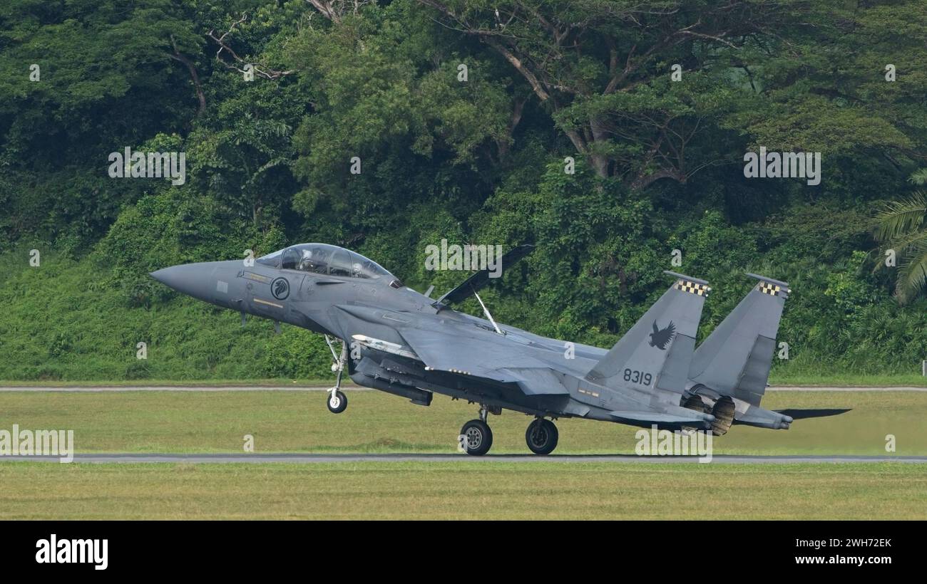 RSAF F F-15SG all'Open House 2024 Foto Stock
