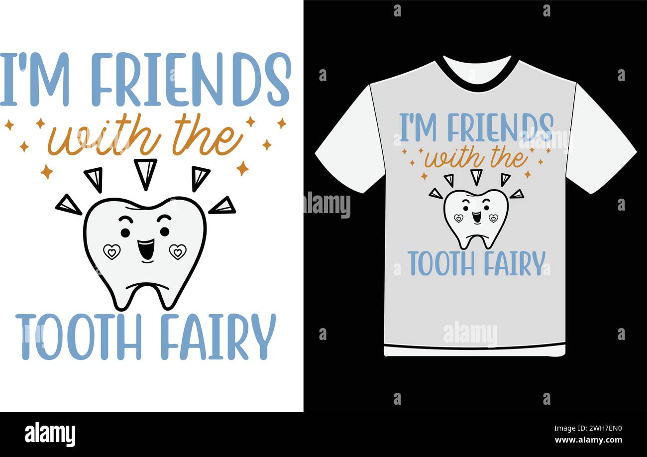 Sono amica della Tooth Fairy Illustrazione Vettoriale