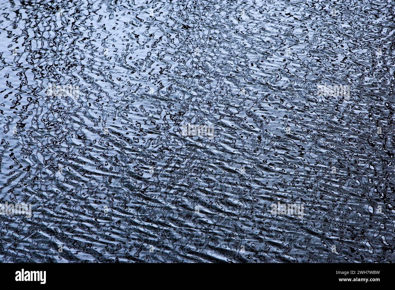 Strutture di una superficie d'acqua Foto Stock