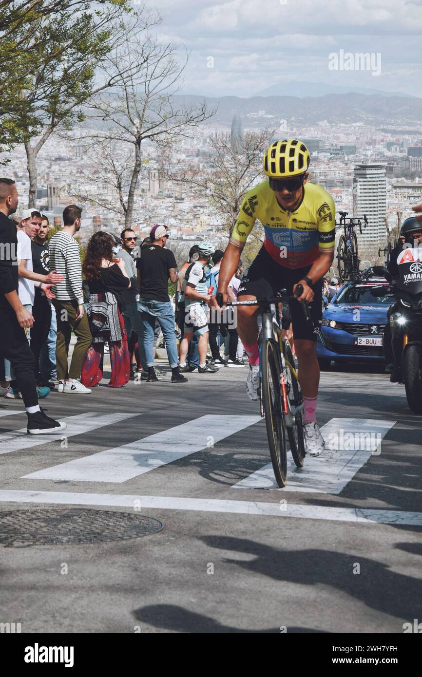 Ultima tappa del Tour della Catalogna 2023 a Montjuic a Barcellona, Spagna, il 20 marzo 2023 Foto Stock