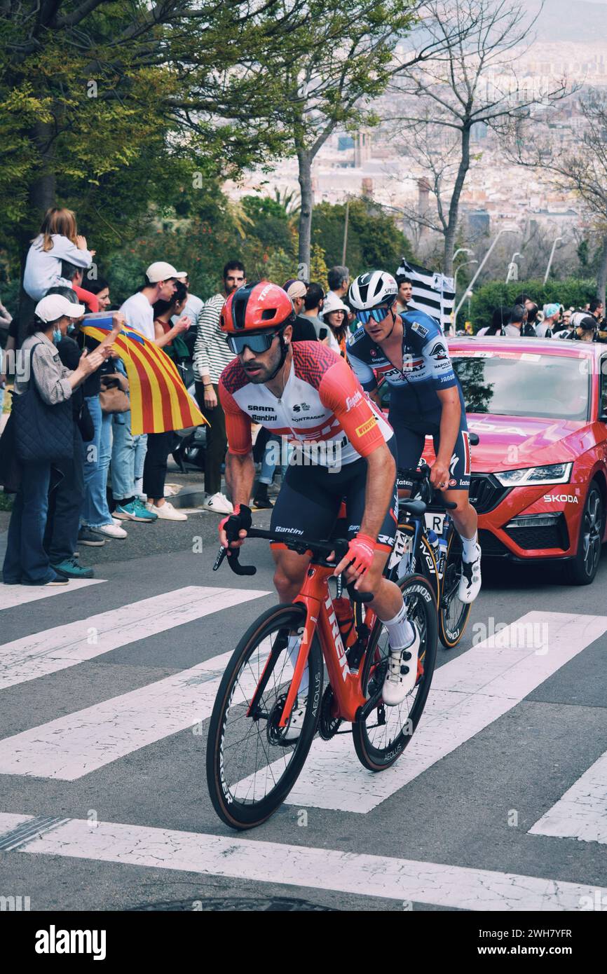 Ultima tappa del Tour della Catalogna 2023 a Montjuic a Barcellona, Spagna, il 20 marzo 2023 Foto Stock