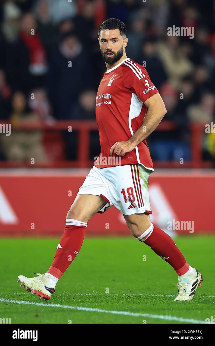 Nottingham, Regno Unito. 7 febbraio 2024. Felipe di Nottingham Forest durante il Nottingham Forest FC contro Bristol City FC Emirates fa Cup 4th Round Replay al City Ground, Nottingham, Inghilterra, Regno Unito il 7 febbraio 2024 Credit: Every Second Media/Alamy Live News Foto Stock Nottingham, Regno Unito. 7 febbraio 2024. Felipe di Nottingham Forest durante il Nottingham Forest FC contro Bristol City FC Emirates fa Cup 4th Round Replay al City Ground, Nottingham, Inghilterra, Regno Unito il 7 febbraio 2024 Credit: Every Second Media/Alamy Live News Foto Stock