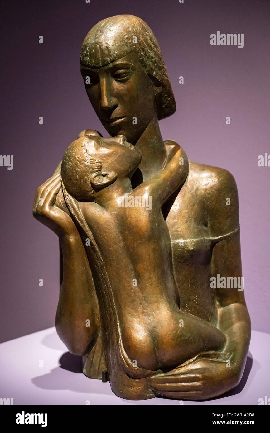 Emy Roeder, fratelli, Boy Embracing a Girl, 1933-1934, bronzo, Felix Nussbaum Foundation, Münster Foto Stock