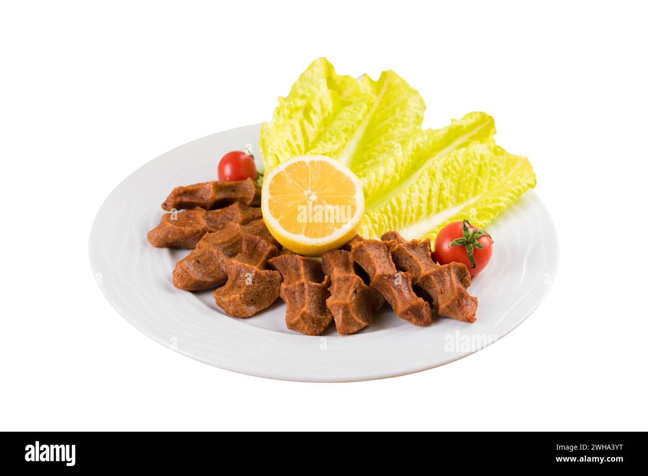 Carne cruda turca tradizionale. ( CIG Kofte ) cibo turco Foto Stock