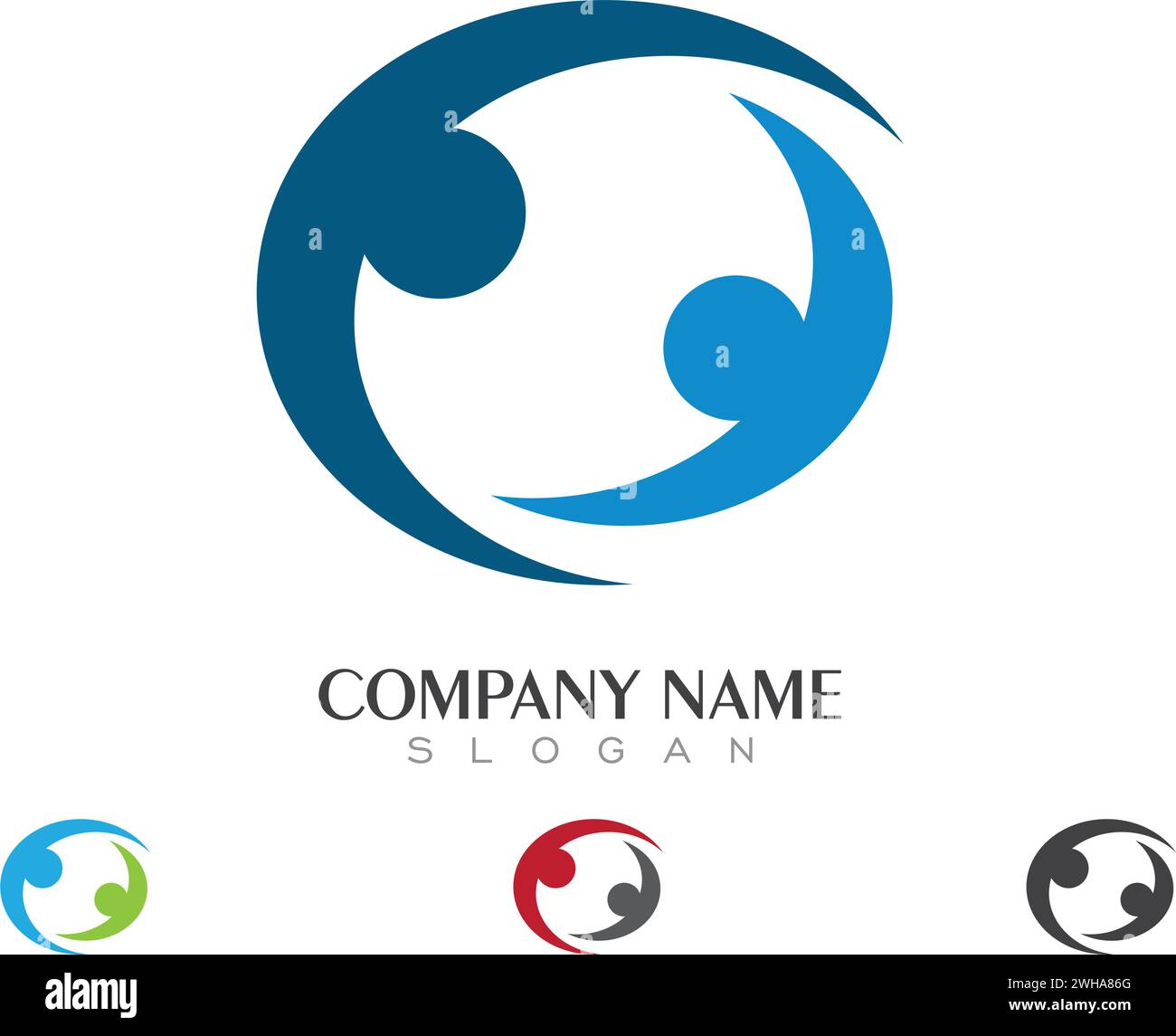 Adozione e community care Logo vettore modello Illustrazione Vettoriale