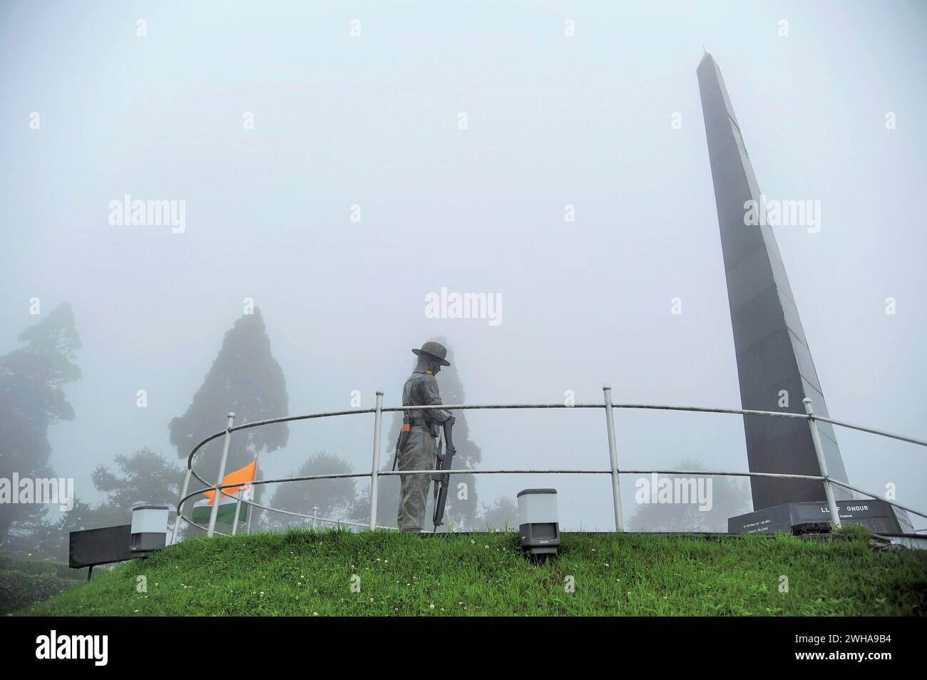War Memorial, Batasia Loop, Darjeeling, Bengala Occidentale, India, Asia Foto Stock