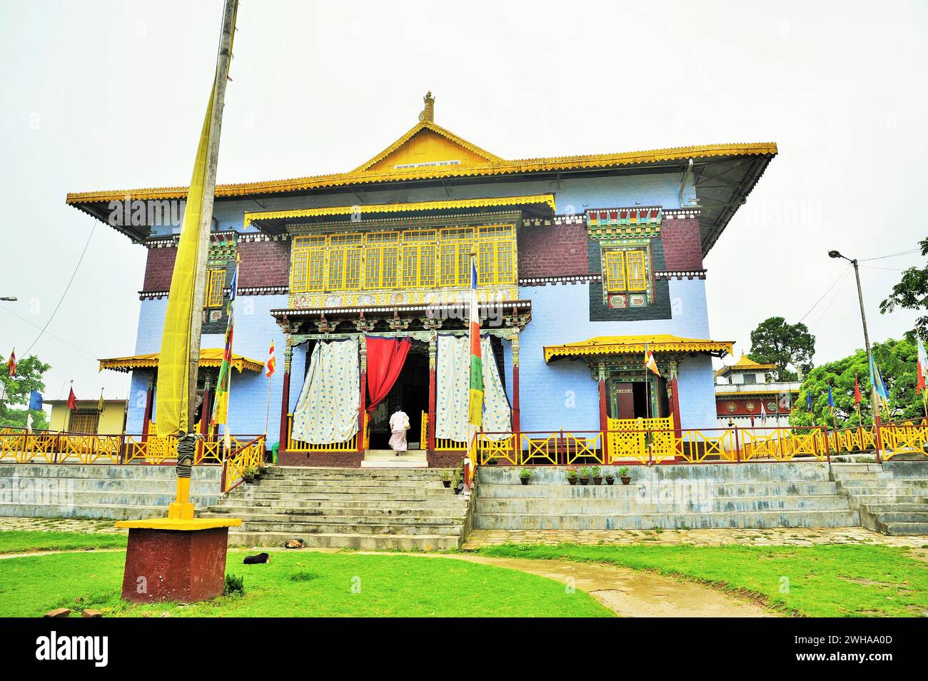 Monastero buddista di Pemayangtsi, Pemayangtse, Pelling, Sikkim, India, Asia Foto Stock