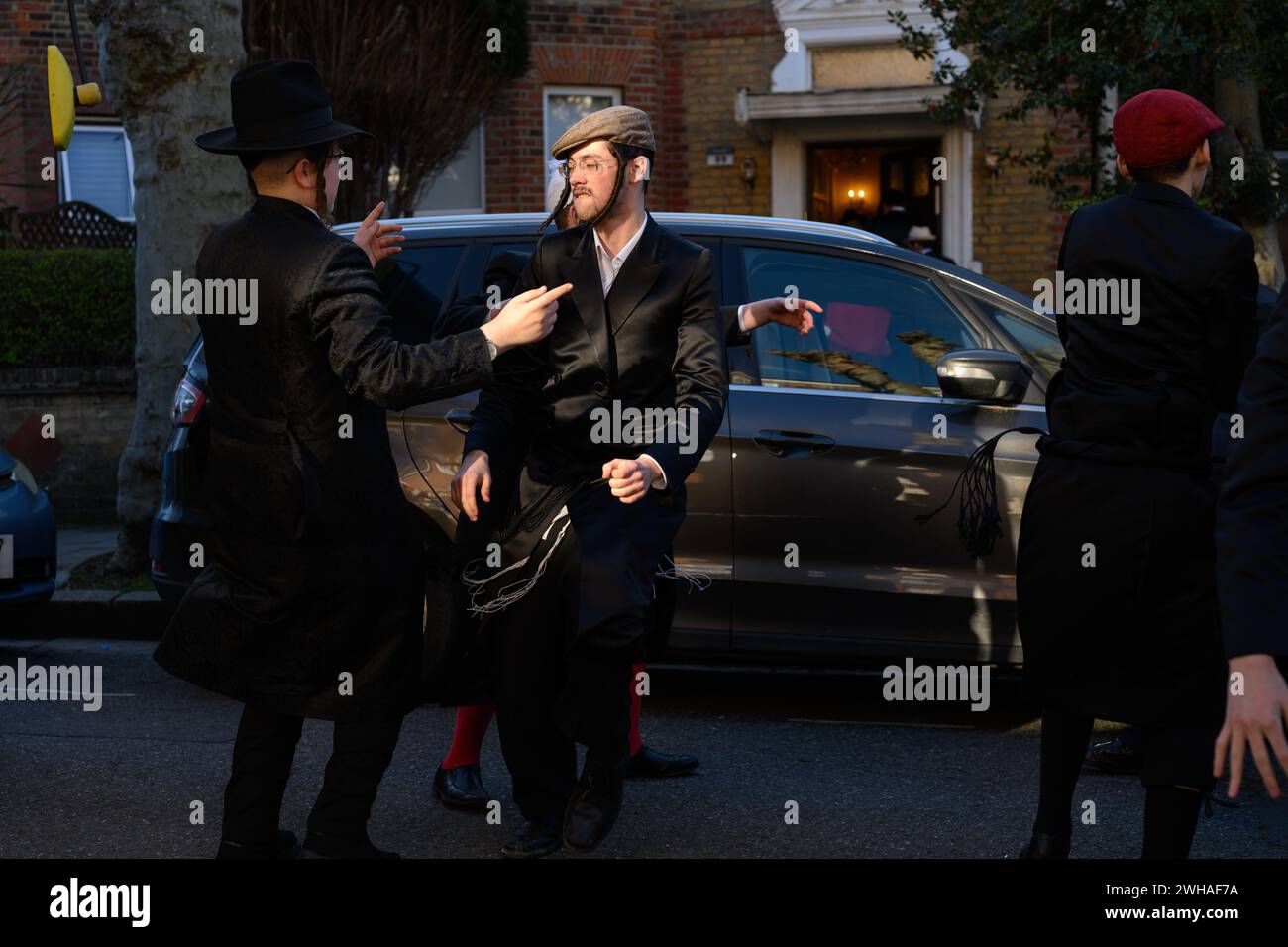 Purim a Stamford Hill, Londra, 2022. ©Justin Griffiths-Williams 00442085339882 00447850053473 Foto Stock