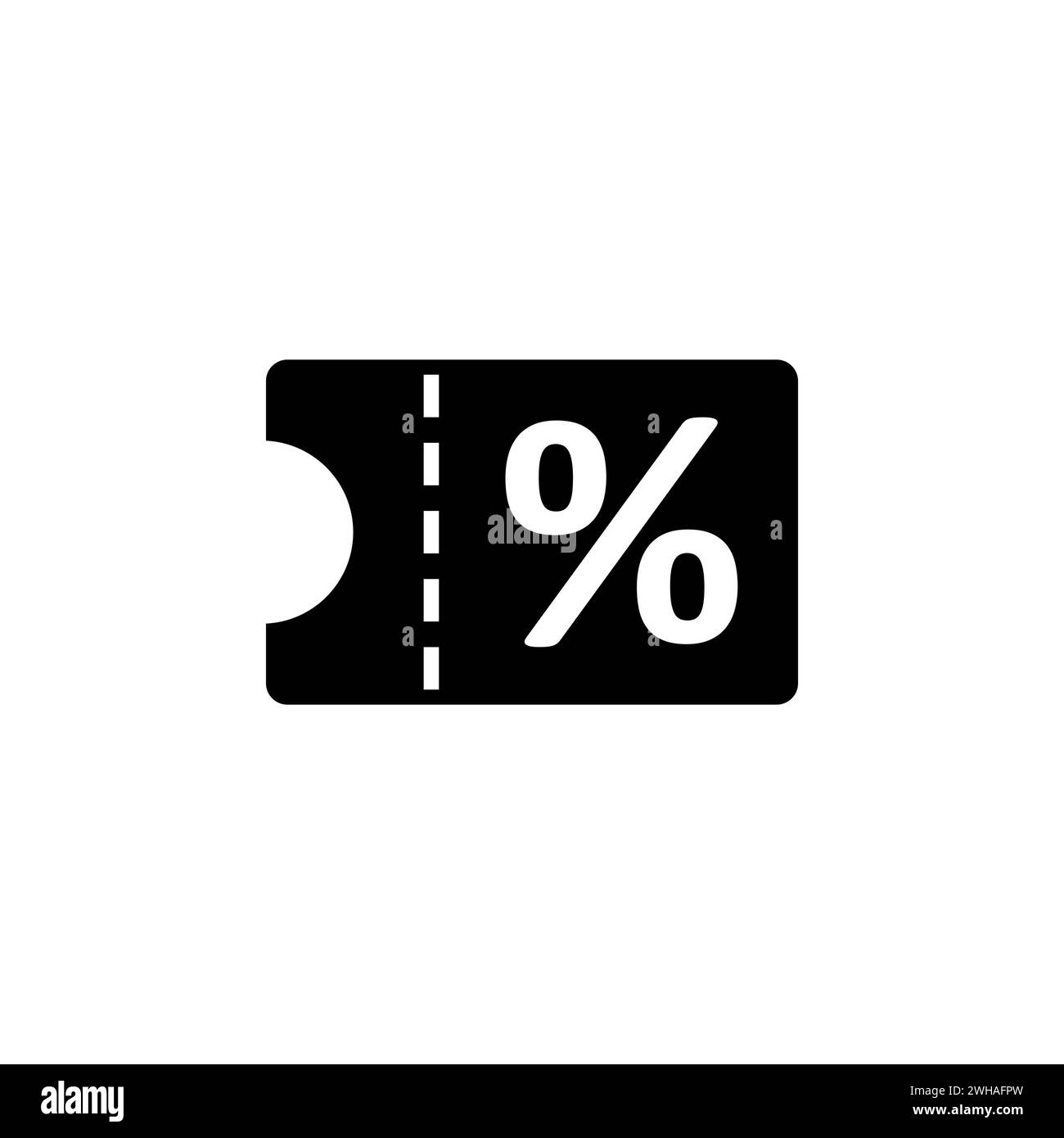 sconto del 30%. Icona vettoriale piatta del Black Friday. Simbolo solido semplice isolato su sfondo bianco Illustrazione Vettoriale