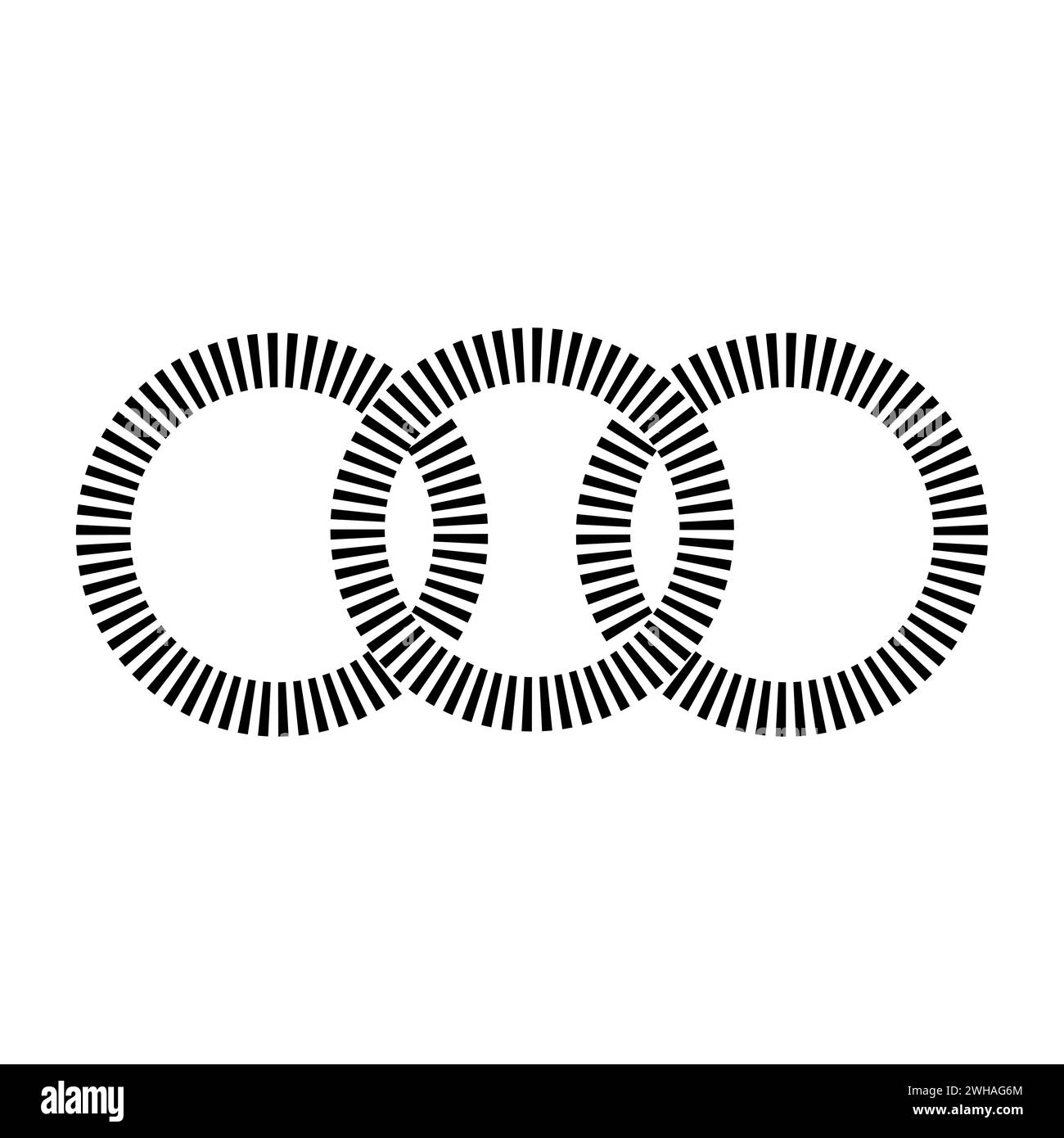 Linea a stella con un bel logo di sfondo Illustrazione Vettoriale