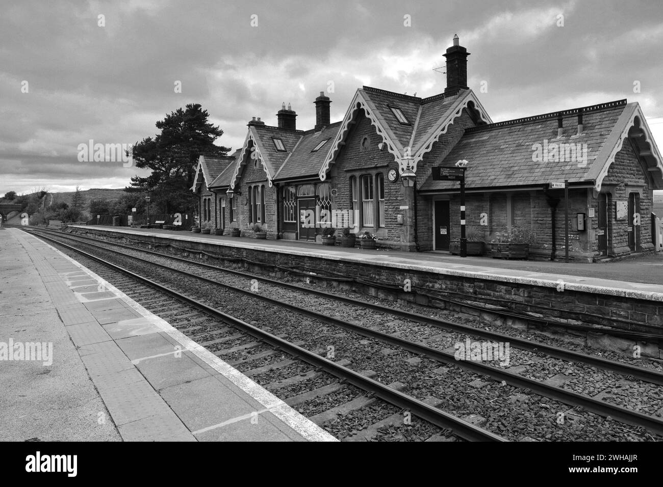 Stazione Kirkby Stephen, Eden Valley, Cumbria, Inghilterra, Regno Unito Foto Stock