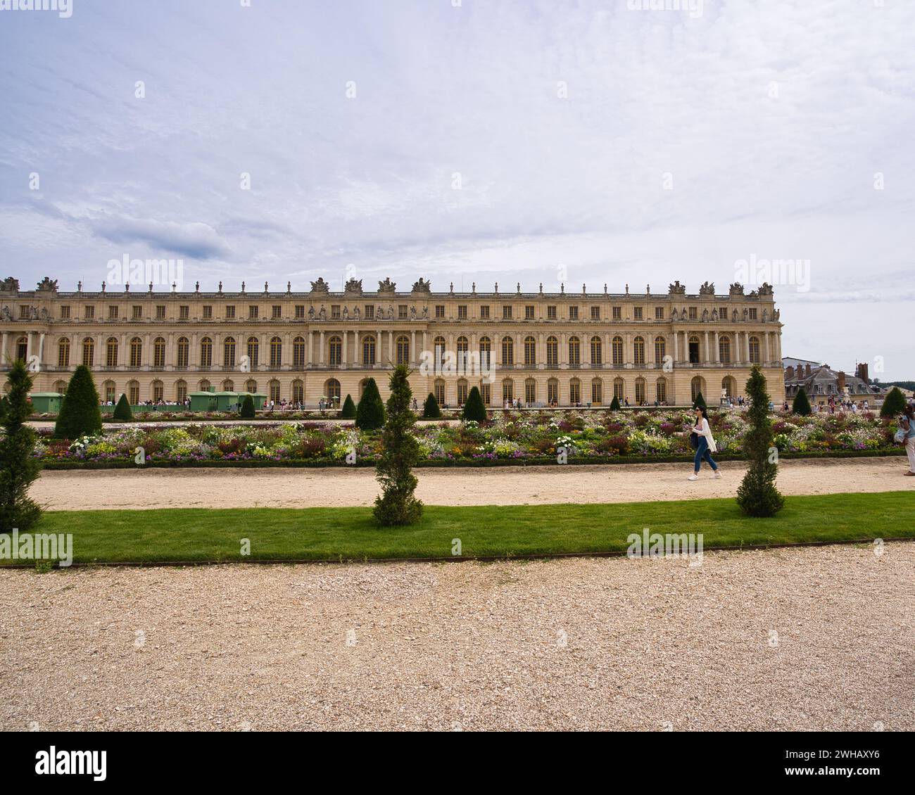 Versailles, Francia, 12.09.2023 versailles Reggia vista giardino del castello Foto Stock