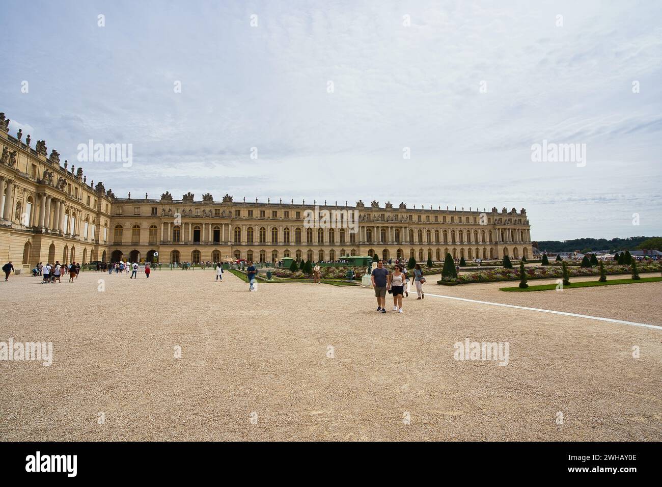 Versailles, Francia, 12.09.2023 versailles Reggia vista giardino del castello Foto Stock