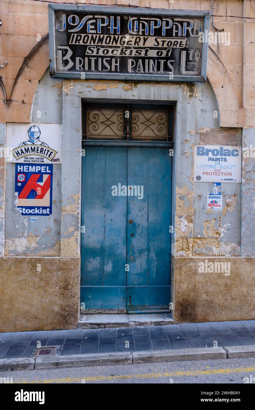 Una ferramenta chiusa a Rabat, Malta Foto Stock