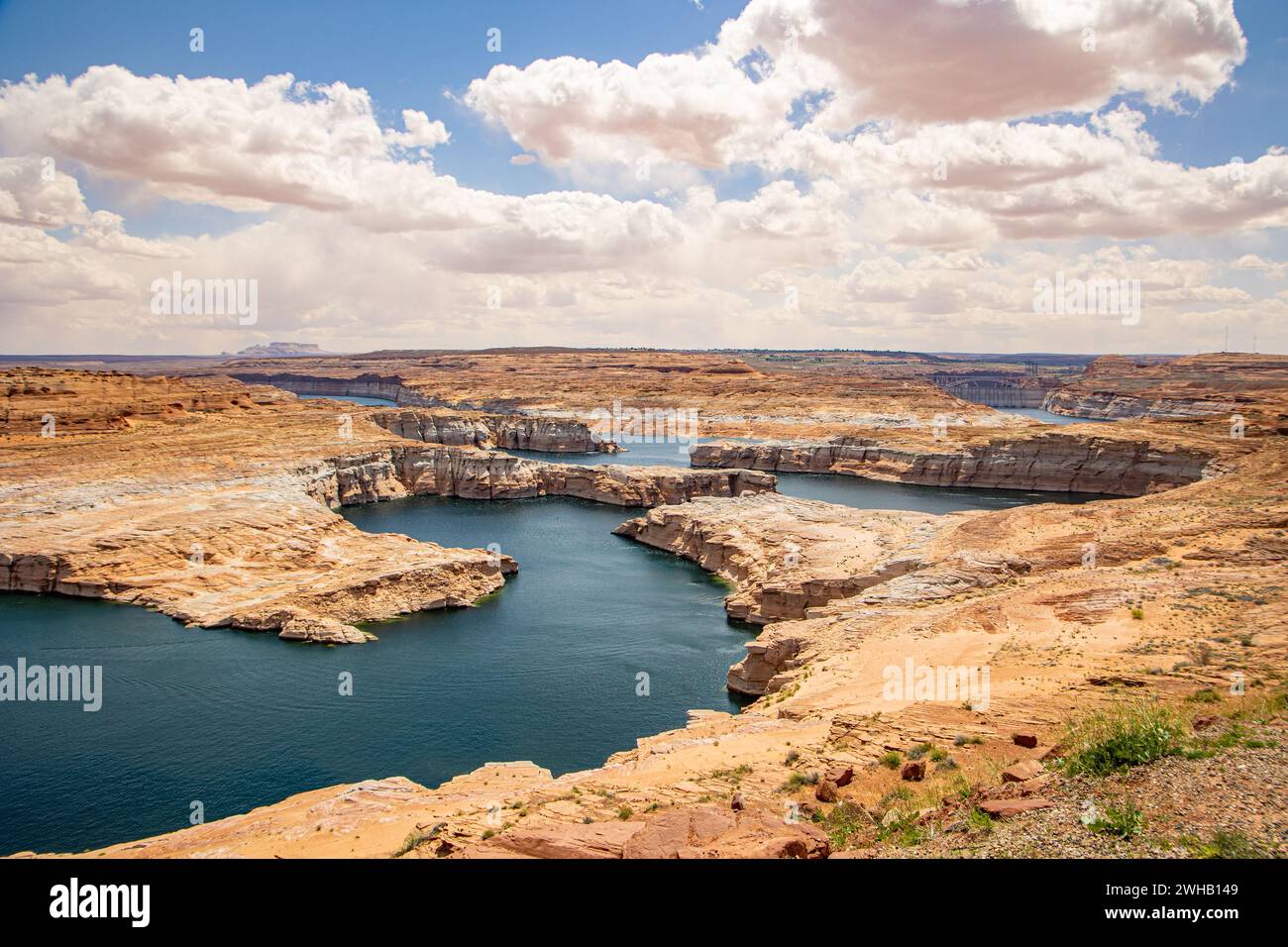 Fiume Colorado e diga di Hoover Arizona, Stati Uniti Foto Stock