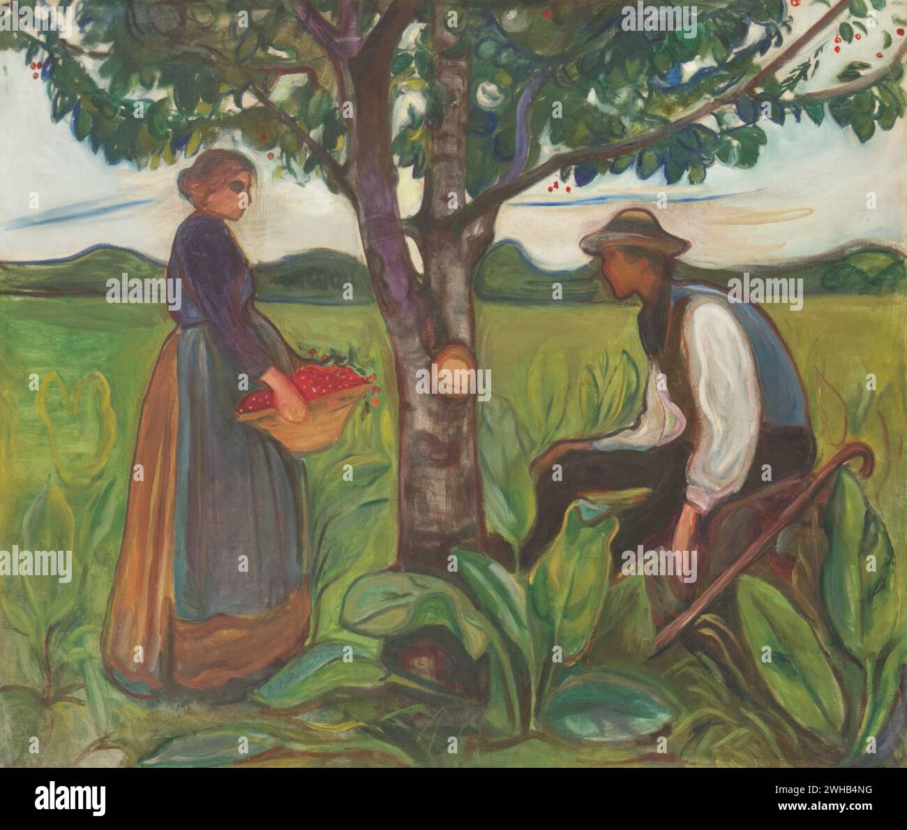 Edvard Munch (1863-1944) - norvegese - Espressionismo - fertilità [1902/1 Foto Stock