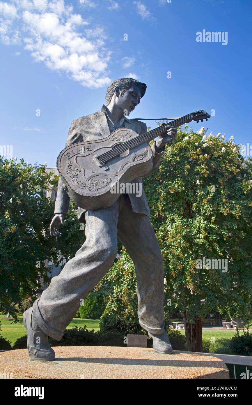 monumento commemorativo a elvis presley a memphis, tennessee Foto Stock