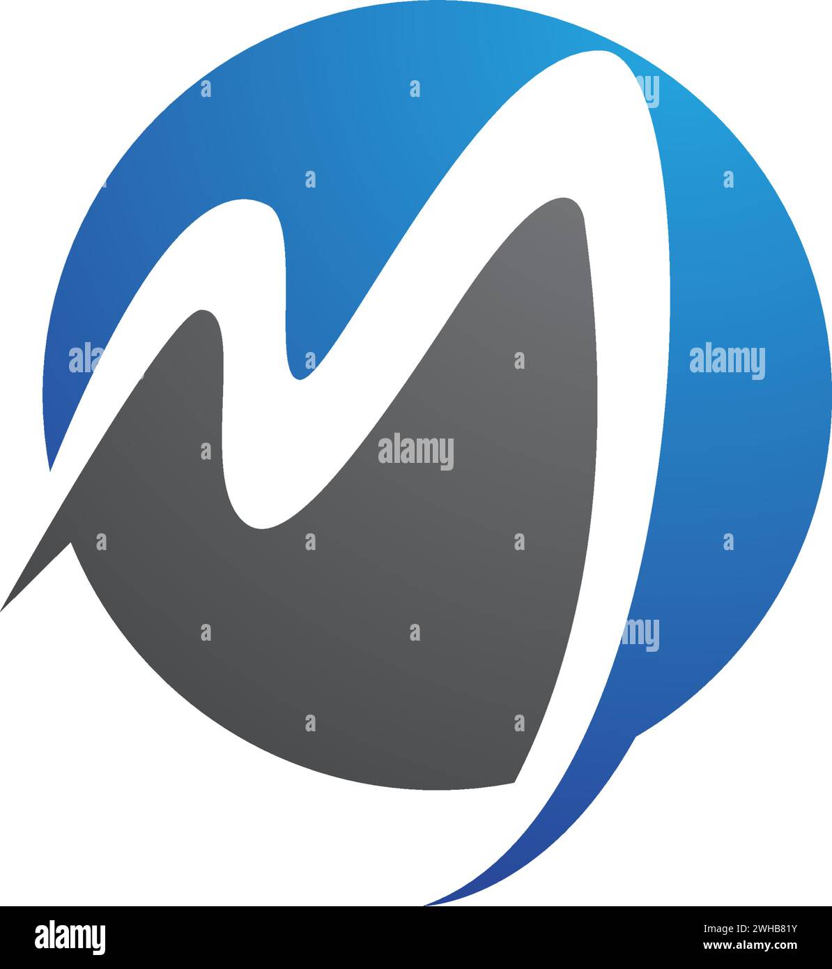 M Lettera Logo aziendale Modello icona Vettore Illustrazione Vettoriale