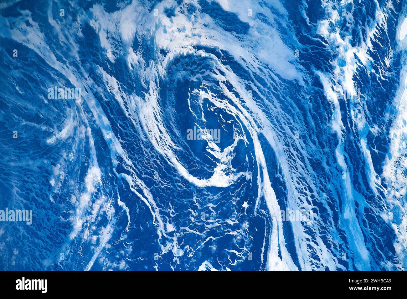 Struttura a nuvole di turbolenza a Labrador Sea, Canada Foto Stock