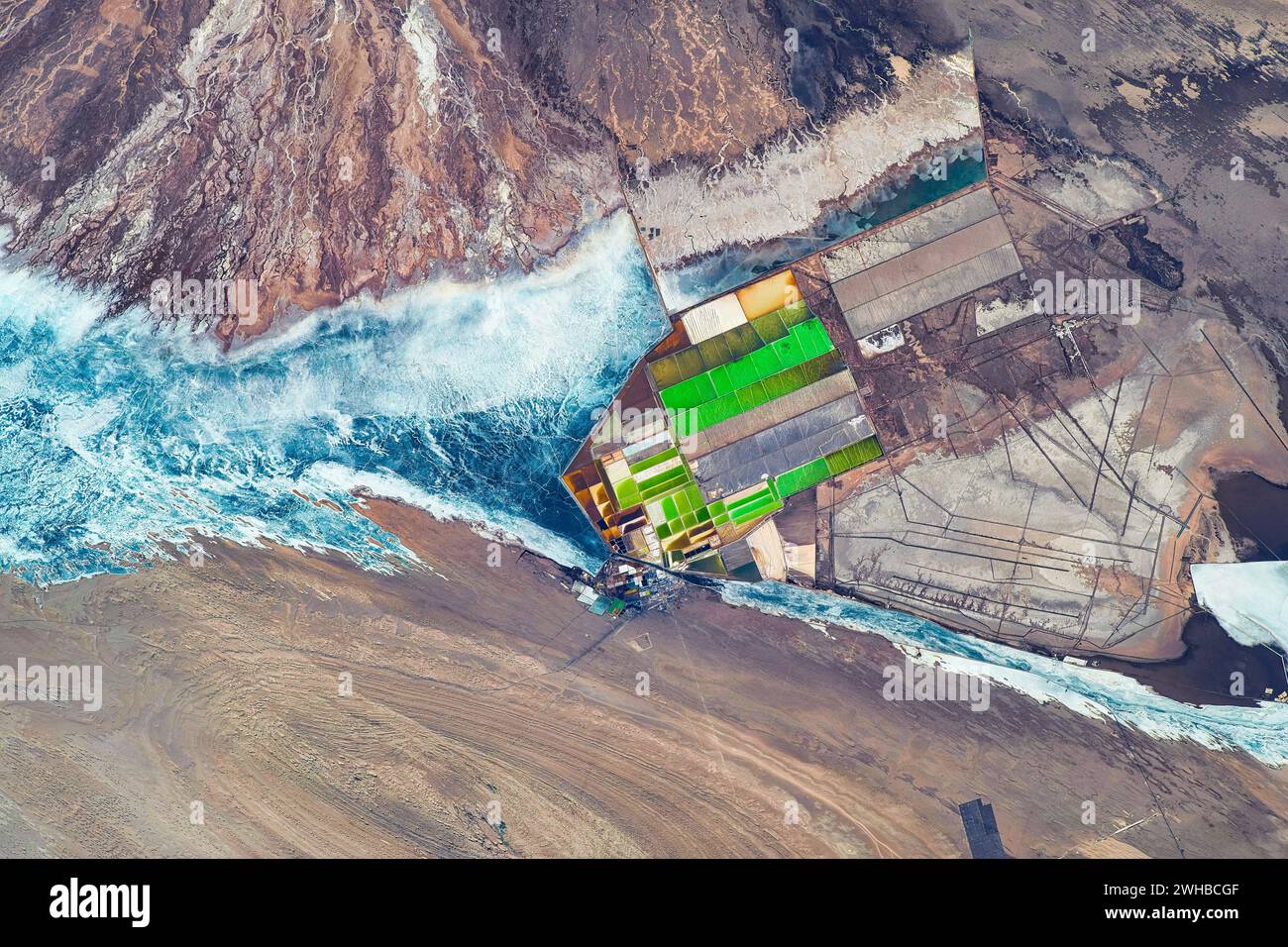 Lago d'acqua ghiacciata, Cina Foto Stock