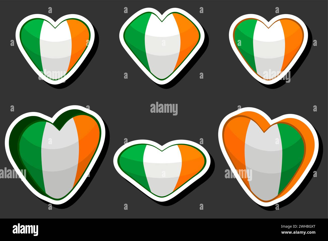 Splendida illustrazione a colori sul tema delle festività annuali di St Patrick's Day Illustrazione Vettoriale