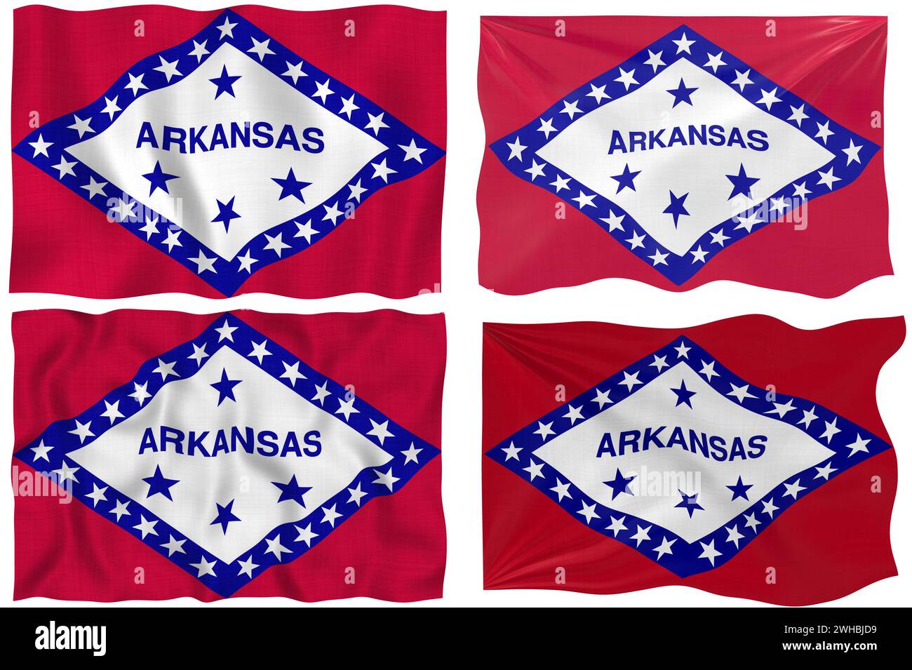 Bandiera dell'Arkansas Foto Stock