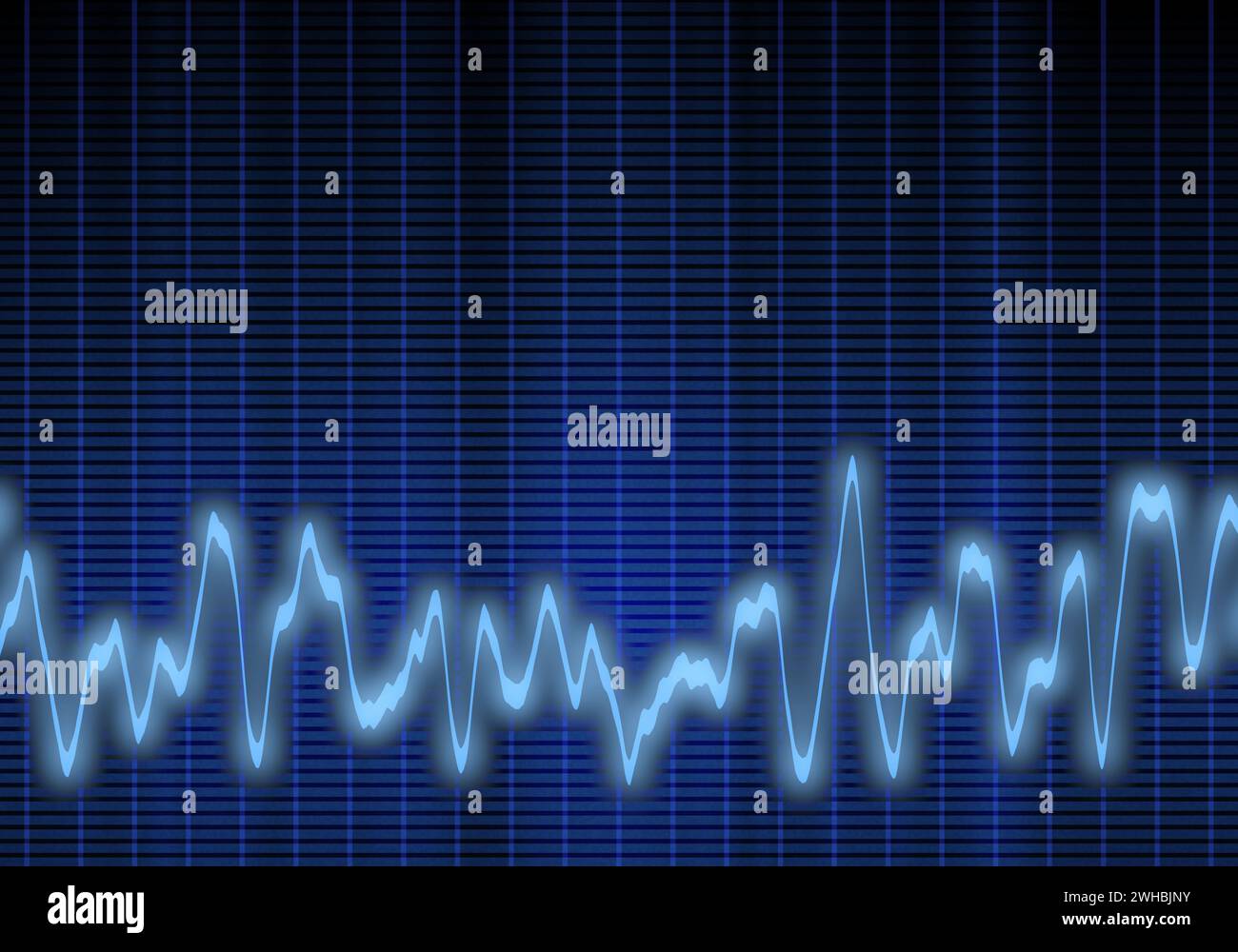 Audio o onda sonora Foto Stock