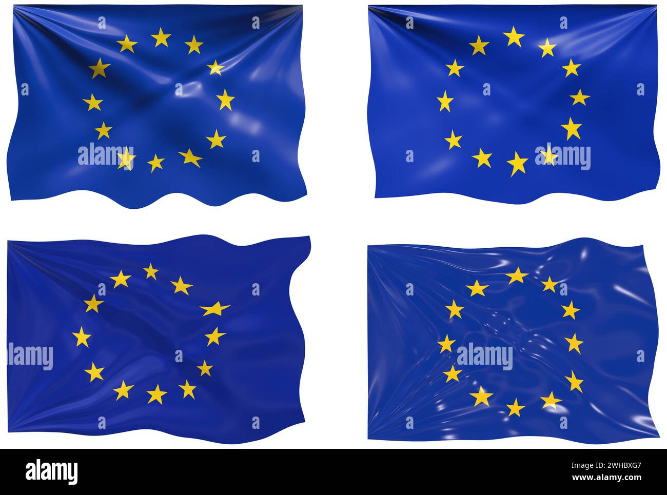 Bandiera dell'Unione europea Foto Stock
