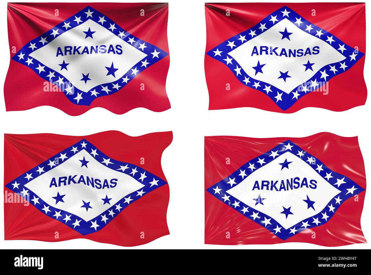 Bandiera dell'Arkansas Foto Stock