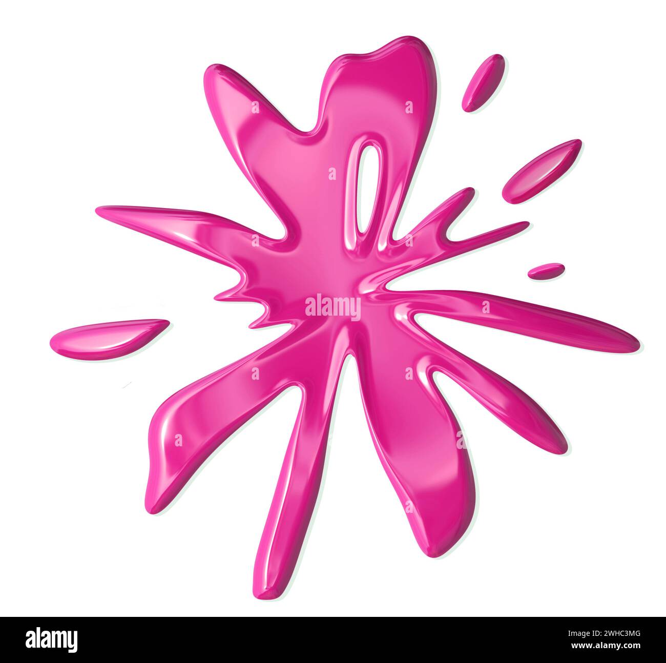 Inchiostro rosso o macchie di vernice Foto Stock