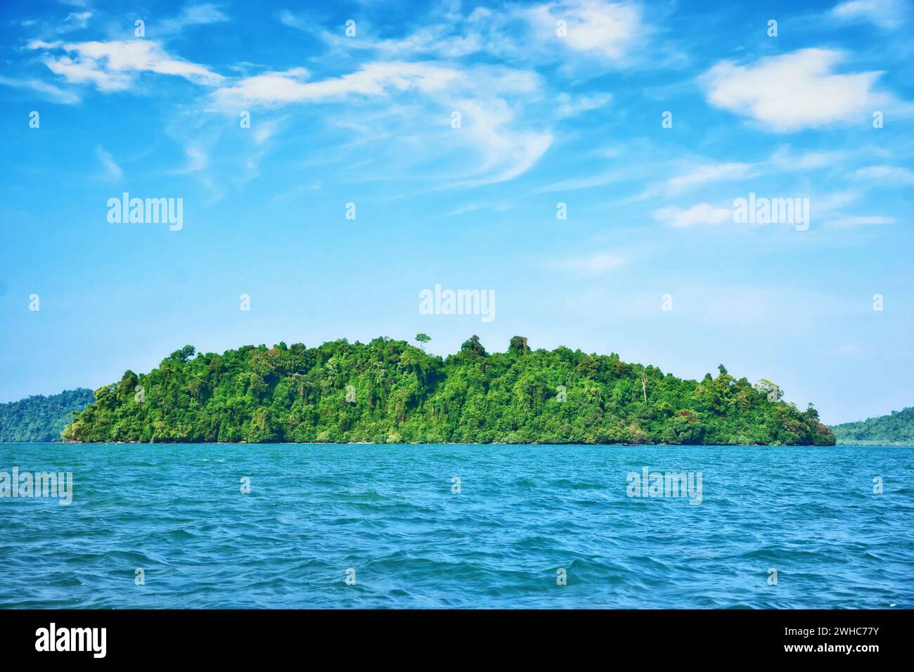 Deserta isola tropicale Foto Stock