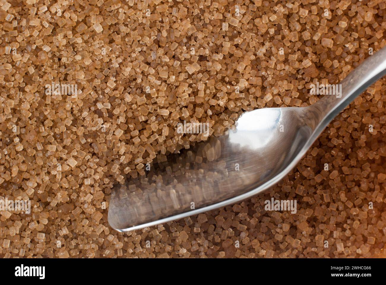 Sfogliare lo zucchero e il cucchiaio Foto Stock