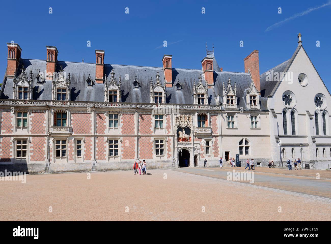 Castello di Blois, dipartimento di Blois, Loir-et-Cher, regione Centre-Val de Loire, Francia Foto Stock