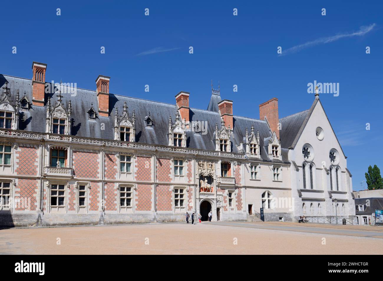 Castello di Blois, dipartimento di Blois, Loir-et-Cher, regione Centre-Val de Loire, Francia Foto Stock